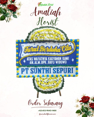 Papan Bunga Duka di Raveni Rara